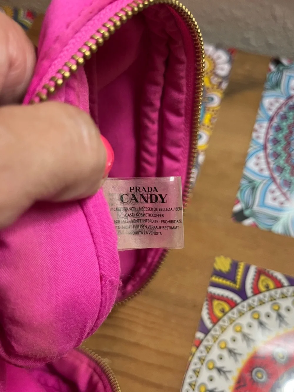 Prada Candy Hot Pink Cosmetic Case